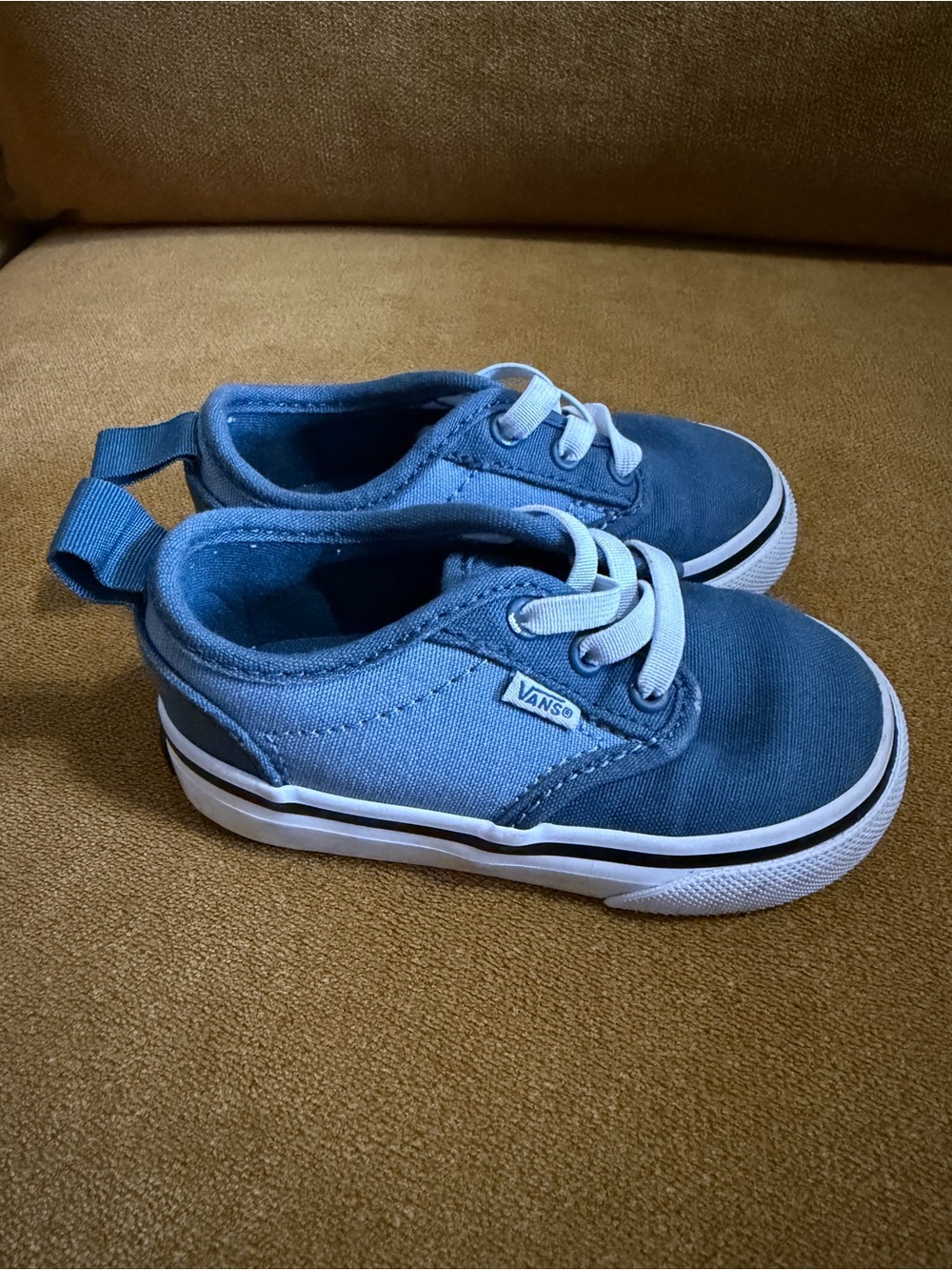 Vans Kids Two-Tone Blue Canvas Sneakers